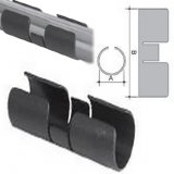 Protection for round tube frame Ø 22X69