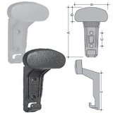 Oval clothes stand hard in PP oval white