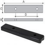 Bracciolo dritto-bakelite nera- buccole filett M6-ottone-tubo Ø Bracciolo dritto-bakelite nera- buccole filett M6-ottone-tubo Ø