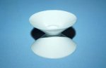 Suction cup double / PVC / white / 37 Suction cup double / PVC / white / 37