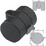 Doppia ruota Ø 36 “large” con freno F8 nero Doppia ruota Ø 36 “large” con freno F8 nero