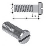 Zinc plated screw for bearings Ø6