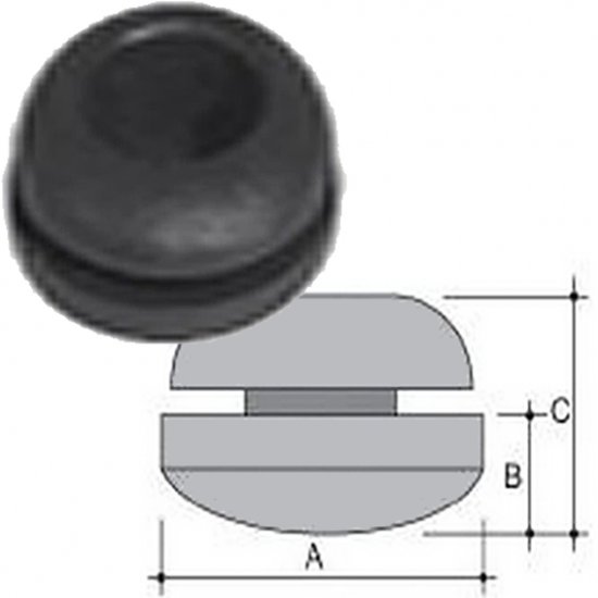 Base plastica in PE 29mm nera - Clicca l'immagine per chiudere