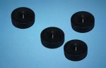 Knurled nut - M4 plastic - PA 6.6, black Knurled nut - M4 plastic - PA 6.6, black