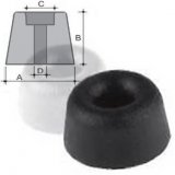 Cone buffer in PVC 19H13 black