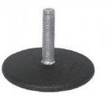 Flat foot for desk Ø80 F. 10X20 black