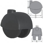 Castor Ø35 “ECO35“ black