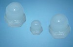 Hex Domed Cap Nuts in plastic - M4 nature/DIN 1587 Hex Domed Cap Nuts in plastic - M4 nature/DIN 1587