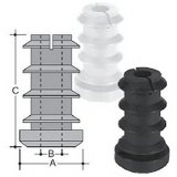 PE adapter for the blocking of screws PE 14 mm white