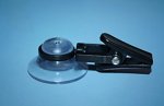 Suction Ø 30 - colorless plastic clip - black Suction Ø 30 - colorless plastic clip - black