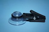 Suction Ø 30 - colorless plastic clip - black