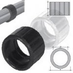 Feet ring in PVC 14mm black